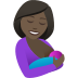 🤱🏿 breast-feeding: dark skin tone display on JoyPixels